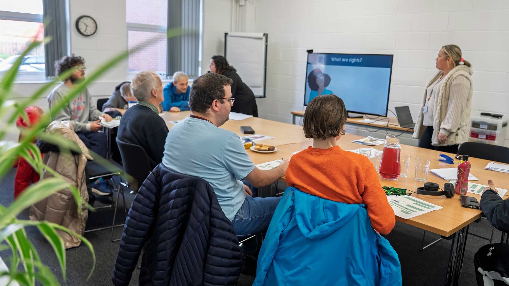 A photo of the team delivering a training session for our LIFE project.